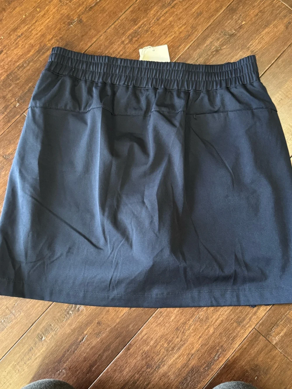 Lady Hagen Small Navy Blue Perforated Skort